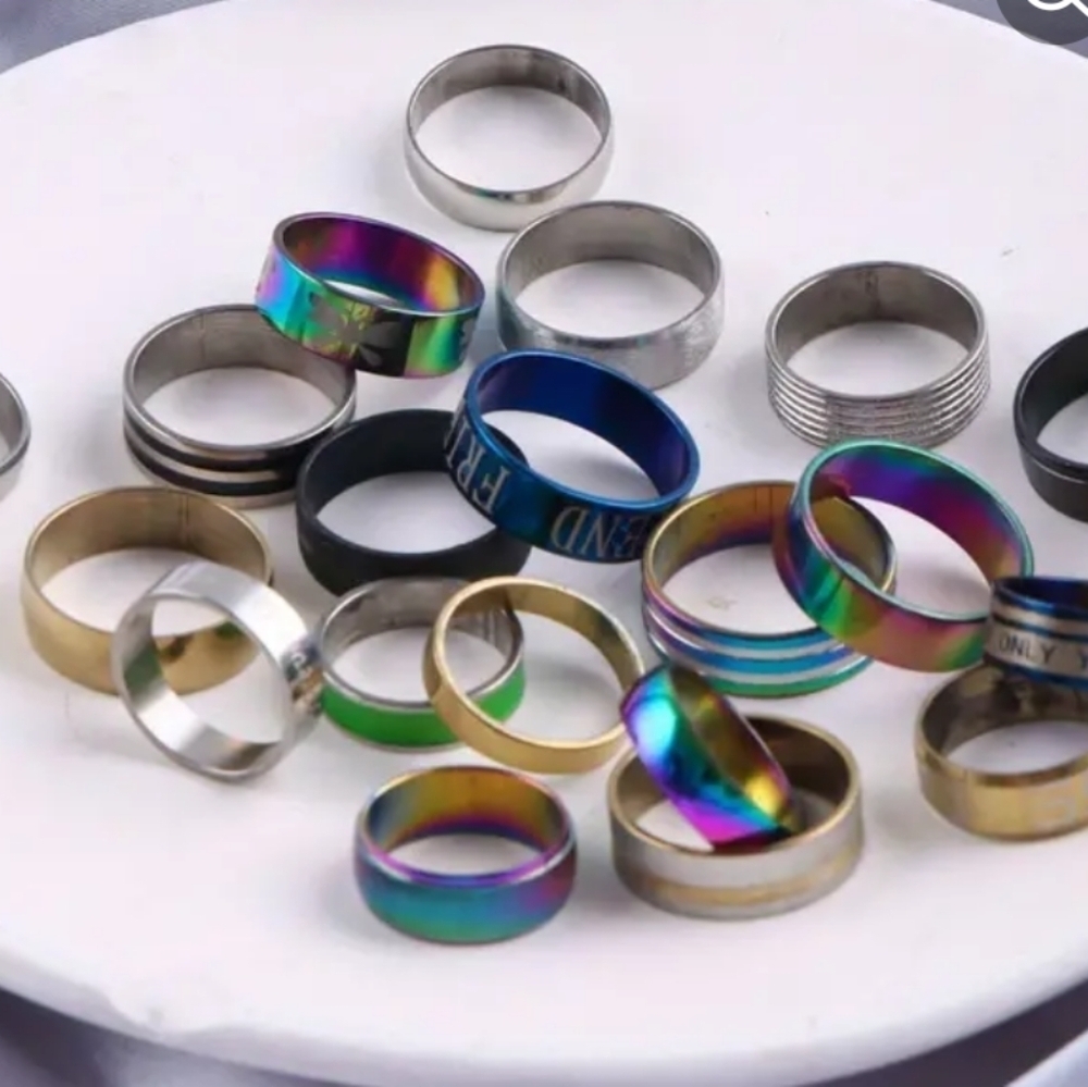 stainless steel unisex ring